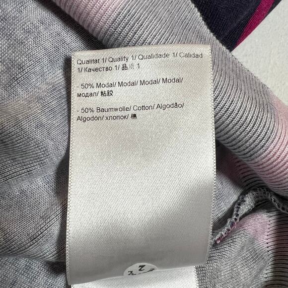 Escada Scoop Neck Abstract Print Knit Top Size XL 3/4 Sleeve Stretch Colorful - Picture 5 of 5